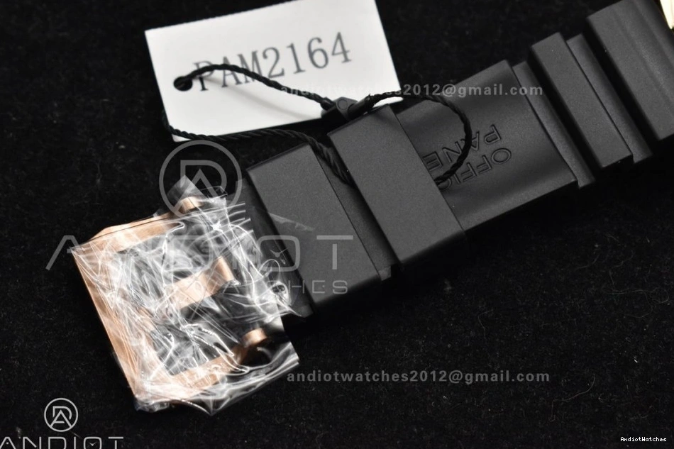 992 Black on Best Strap PAM2164 Rubber P VSF 42mm Black Submersible Edition WrinkleFree Dial 0213